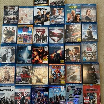 Lot 109 a collection of various Blu-ray movies