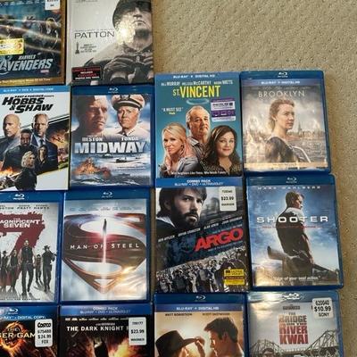 Lot 109 a collection of various Blu-ray movies