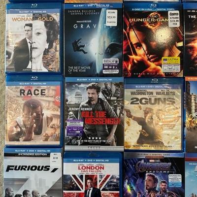 Lot 109 a collection of various Blu-ray movies