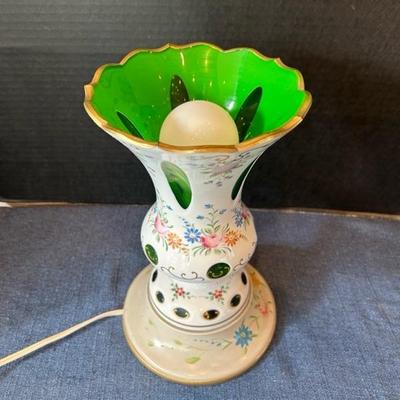 Lot 89 Floral lamp