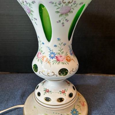 Lot 89 Floral lamp