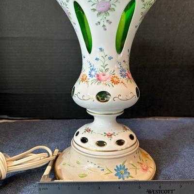 Lot 89 Floral lamp
