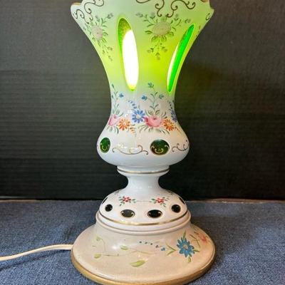 Lot 89 Floral lamp