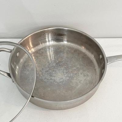 WOLFGANG PUCK ~ Cafe Collection ~ 11â€ Stainless Steel SautÃ© Pan With Lid