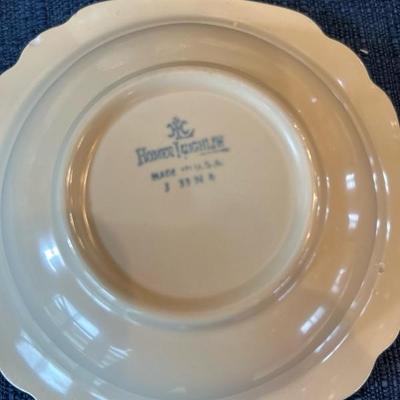 Lot 131 Homer Laughlin ivory & gold trim china set