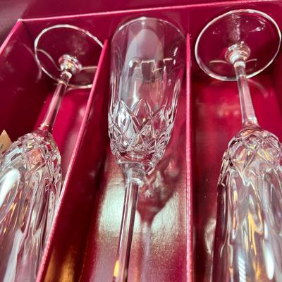 Raffaelo Crystal glasses 6 Champage 6 Wine/ water new in Box