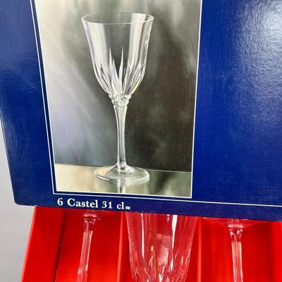 Cristal D'Arques 12 Villeneuve 31 CL Lead Crystal Gobblers MIB