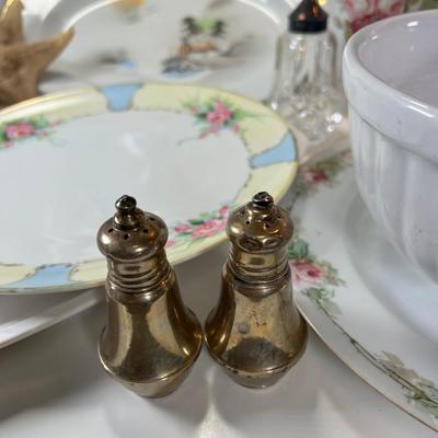 Vintage ceramic collectible Salt Pepper dinnerware
