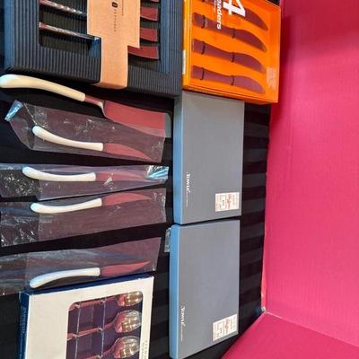 Lot 130 variety of knives and spoonâ€™s