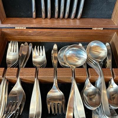 Lot 134 Lauffer stainless steel flatware