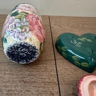 Lot 155 Lesal Ceramics Hand Painted in California
