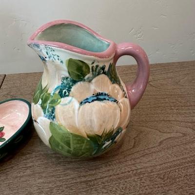 Lot 155 Lesal Ceramics Hand Painted in California