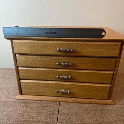 Lot 169 Lauffer Stainless Steel Flatware in wood chest