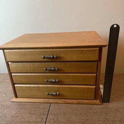 Lot 169 Lauffer Stainless Steel Flatware in wood chest