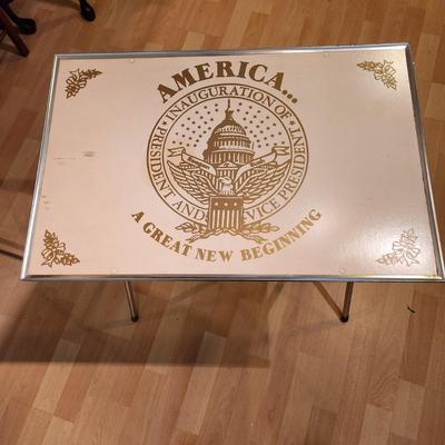 Inauguration of President Reagan Vice President Bush Folding table