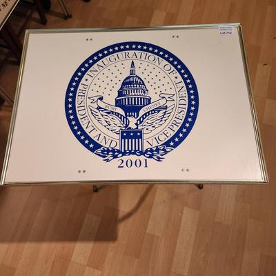 Inauguration of President Bush Vice President Cheney 2001 Folding table
