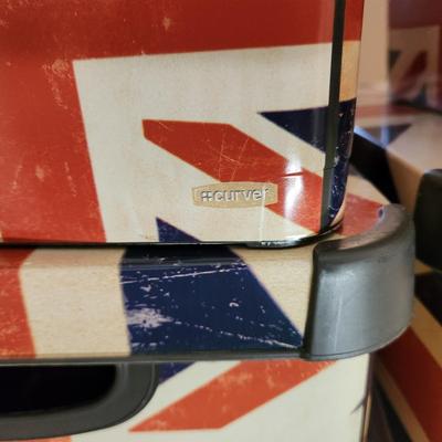 Lot of 6 Curver Stockholm Union Jack Storage box Containers