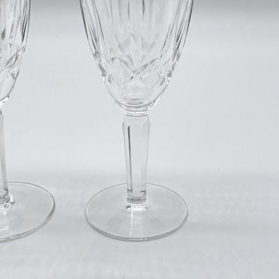 WATERFORD ~ Kildare ~ Twelve (12) Crystal Fluted Champagne Glasses ~ Mint