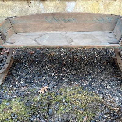 LOT 170G: Antique Buckboard Wagon Seat - Brown Mfg. Co. - Zanesville, Ohio