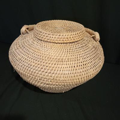 Woven Lidded Snake Basket (D-DW)