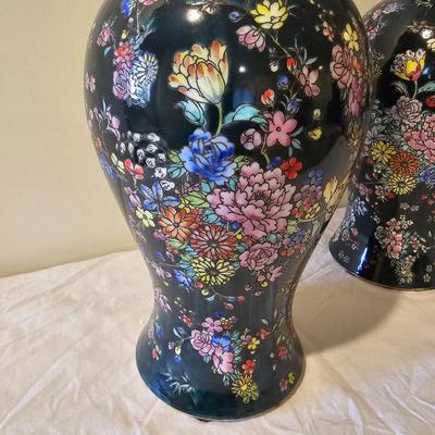 Pair of Ceramic Vases (D-JS)