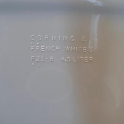Lot 188 Corning ware baking casserole 4.5 liters , 2 Corning ware baking dish 475 ml f-15-b