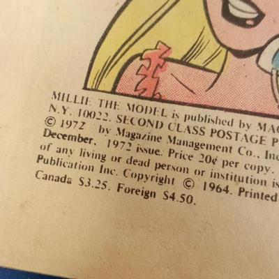 LOT 102 TWO MODELING WITH MILLIE COMIC BOOKS