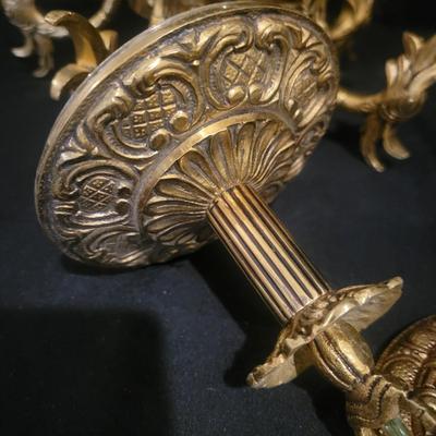 Ornate Brass Dragon and Glass Hanging Lamp (D-DW)