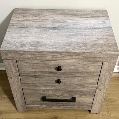 CROWN MARK INC. ~ Tundra Collection ~ 2 Drawer Rustic Design Nightstand