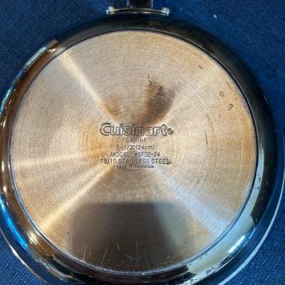 Lot 196 Cusinart cooking pan, strainers, mixing bowls