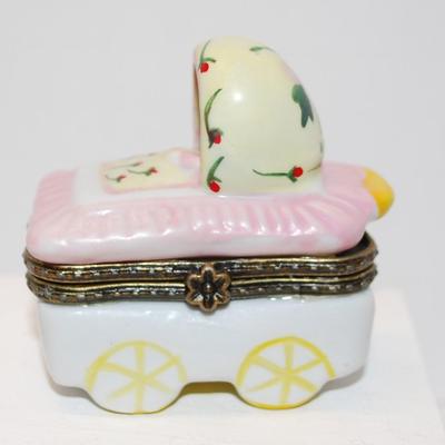 "Baby's First Trinket Box" Hinged--For Pierced Earrings or Tooth