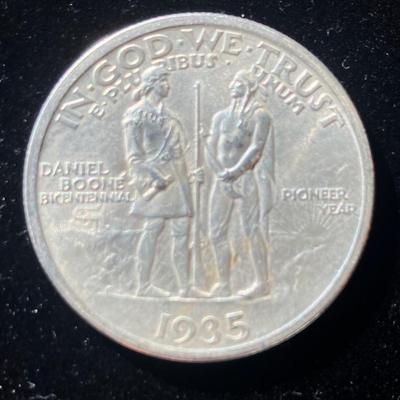 1935 Daniel Boone Commemorative Half Dollar BU