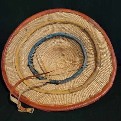 West African Fulani Hat and Two Chinese Rattan Hats (D-DW)