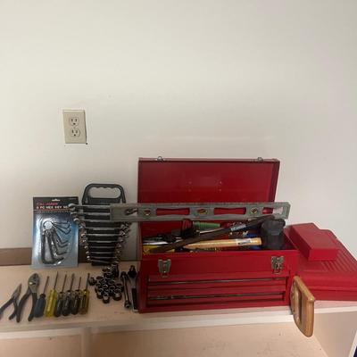 Waterloo Toolbox with Tools & Craftsman Drill. (G-MG)