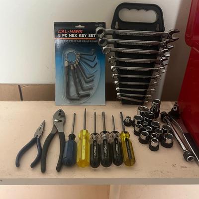 Waterloo Toolbox with Tools & Craftsman Drill. (G-MG)