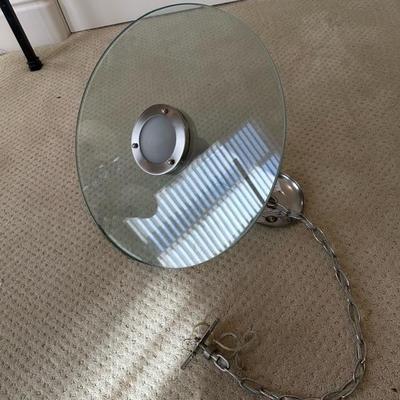 Lot 214 glass and metal Hampton Bay light fixture