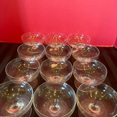 Lot 203 Vintage set of 12 barware glasses made in holland