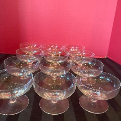 Lot 203 Vintage set of 12 barware glasses made in holland
