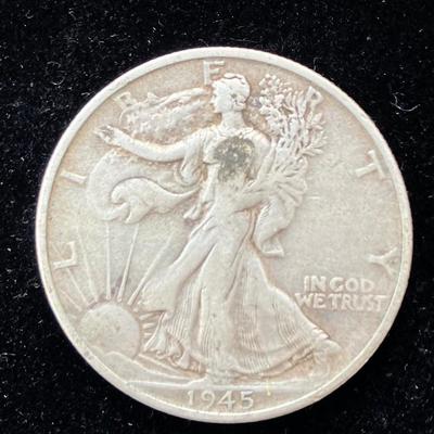 1945 S Walking Liberty Half Dollar