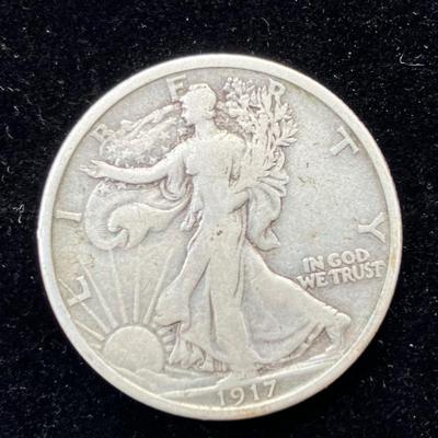 1917 S Walking Liberty Half Dollar
