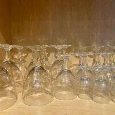 Lot 205 Barware variety of glasses