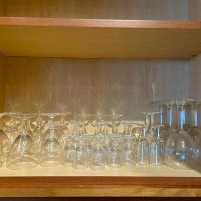 Lot 205 Barware variety of glasses