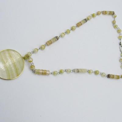 Vintage Costume Jewelry Necklace Sun Pendant