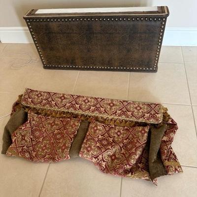 Lot 225 Two cornices with rolldown shades