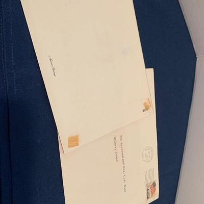 1965 White House Christmas Card w/ Date Stamped Envelope