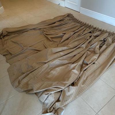 Lot 226 one curtain panel, approximately 6 feet across and 7 1/2 feet tall