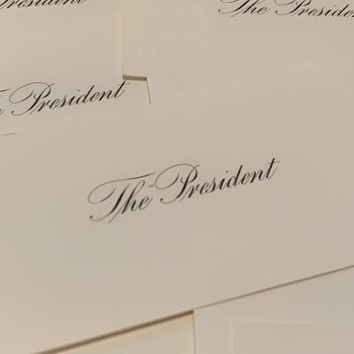 White House Place Cards Lot Reagan Bush Clinton Obama