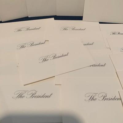 White House Place Cards Lot Reagan Bush Clinton Obama