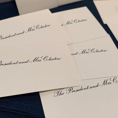 White House Place Cards Lot Reagan Bush Clinton Obama