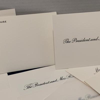 White House Place Cards Lot Reagan Bush Clinton Obama